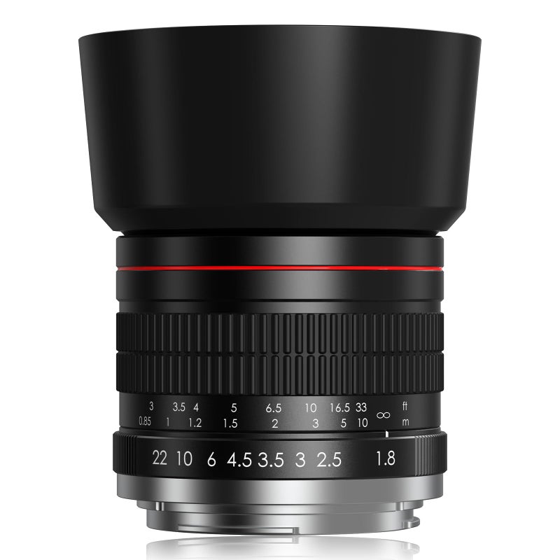 Lightdow E 85mm f1.8 Portrait Lens - MF for Sony a7 IV/a7 III/ZV-E10/a7R V/a7C II/a7R IV/a7S III/a1/a9 III/a6400/a6100/a9 II/a7 II/a6000/NEX-6/NEX-5/Alpha - Manual Focus Mirrorless Cameras Lenses(E Mount) - Image 1